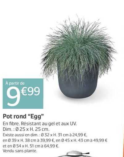 pot rond "egg"
