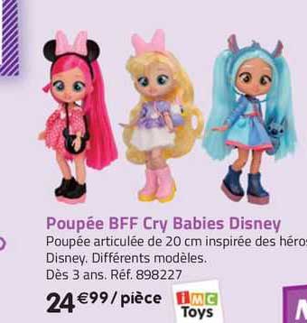 poupée bff cry babies disney imc toys