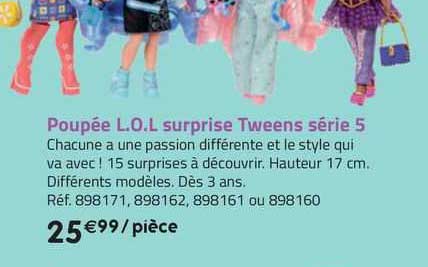 poupée l.o.l. surprise tweens série 5