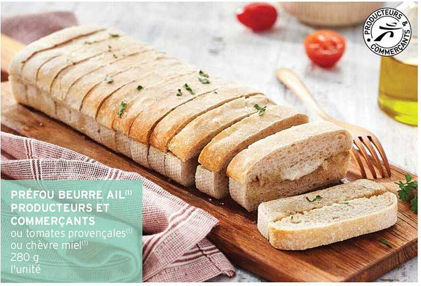 préfou beurre ail producteurs et commerçants