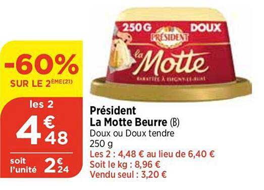 président la motte beurre