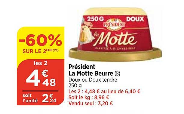 président la motte beurre