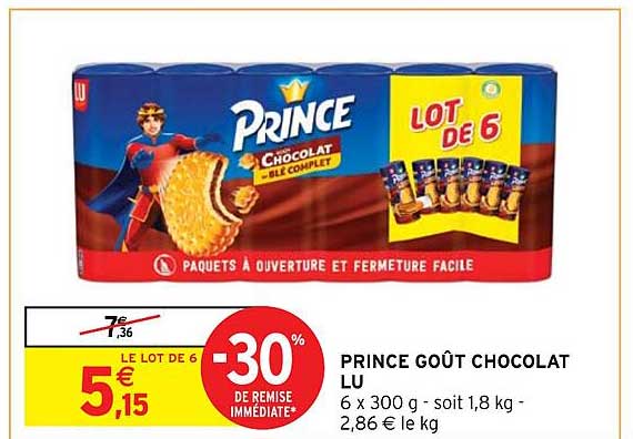 Prince Goût Chocolat Lu