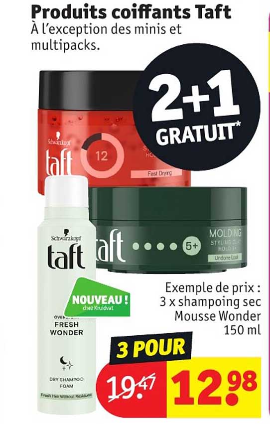 produits coiffants taft