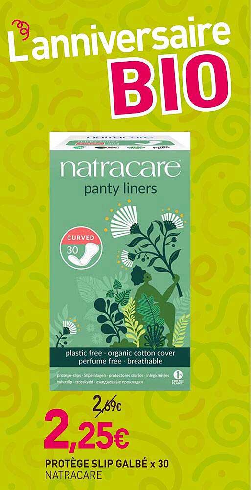 protège slip galbé natracare