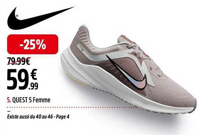 quest 5 femme nike