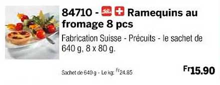ramequins au fromage 8 pcs