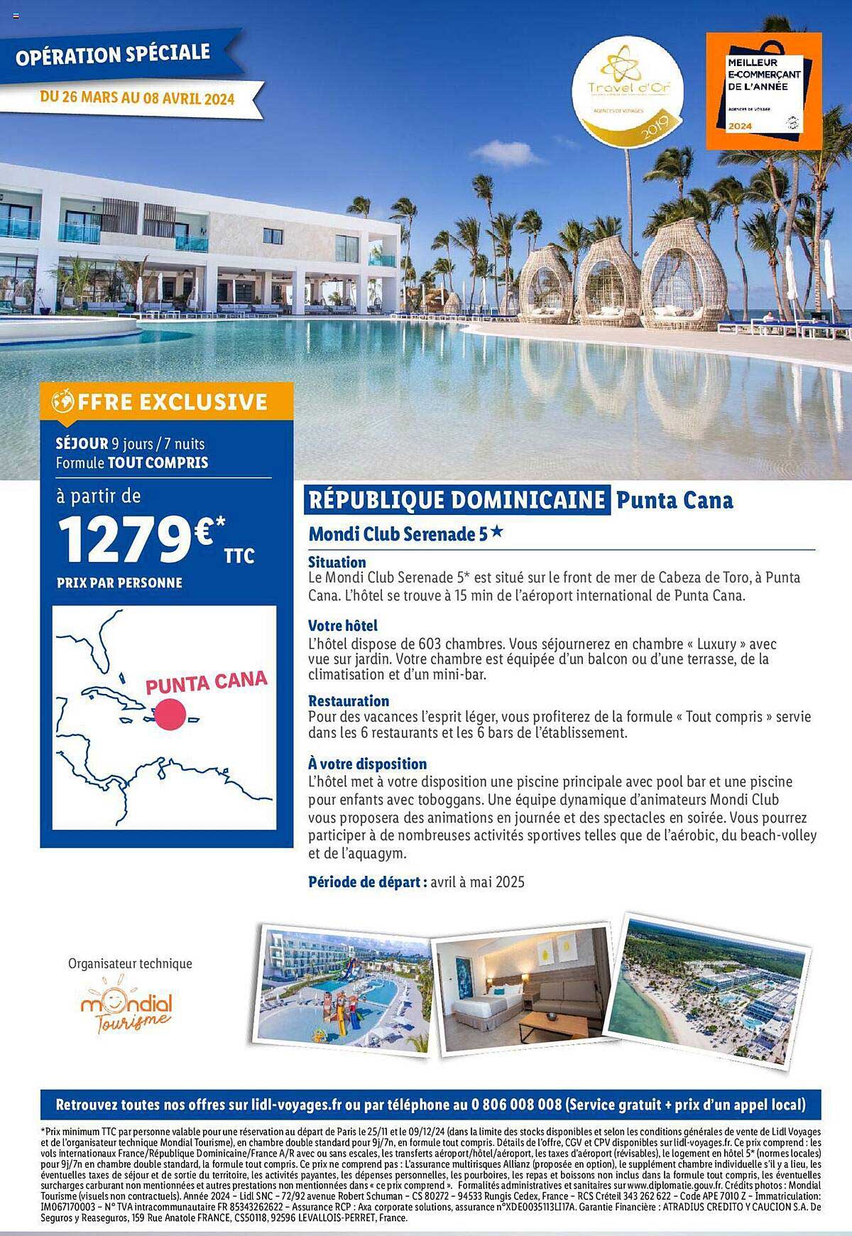 république dominicaine punta cana : mondi club serenade 5*