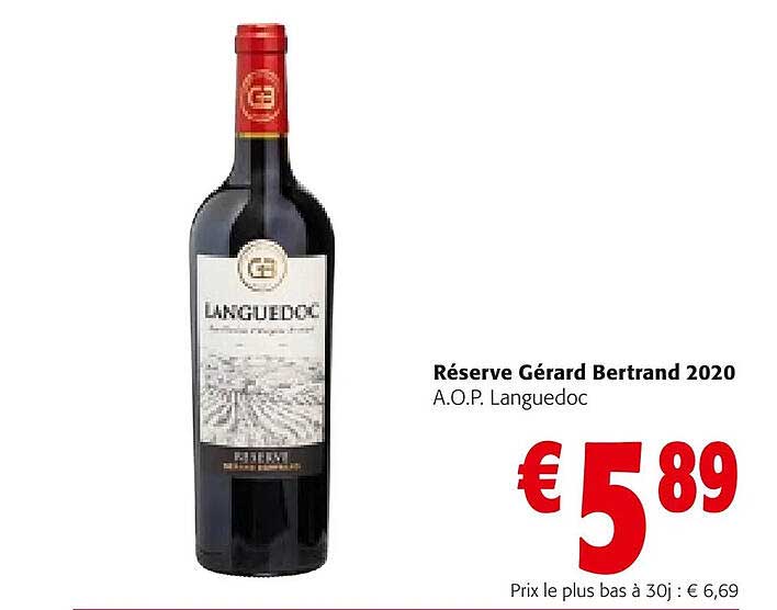 réserve gérard bertrand 2020 a.o.p. languedoc