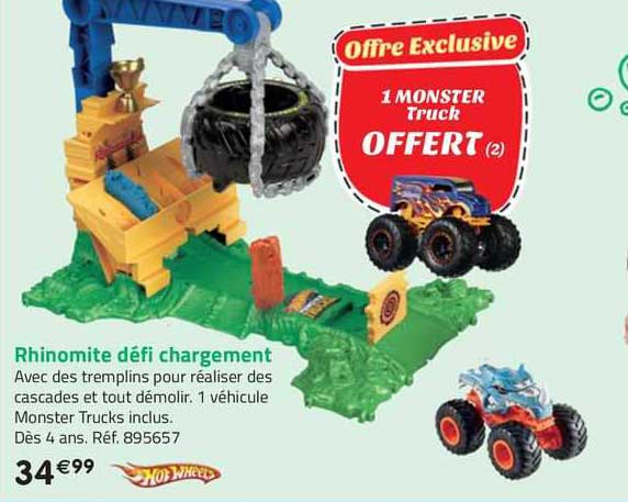 rhinomite défi chargement hot wheels
