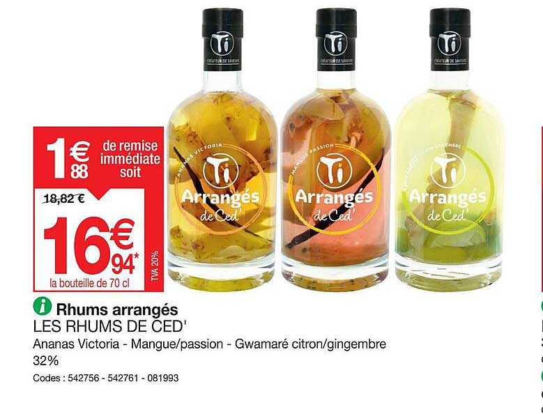 rhums arrangés les rhums de ced'