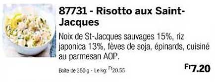 risotto aux saint-jacques