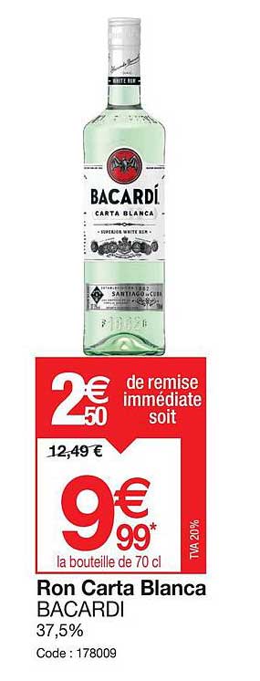 ron carta blanca bacardi