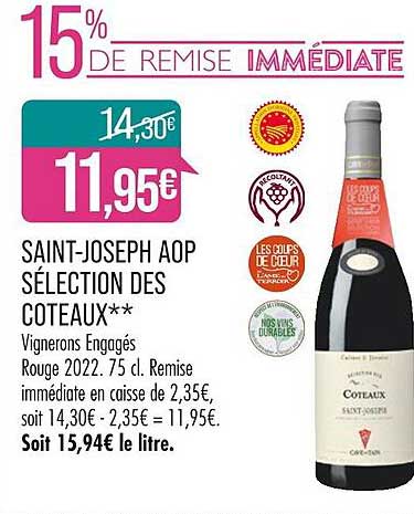 saint-joseph aop sélection des coteaux