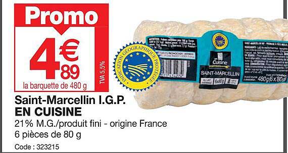 saint-marcellin i.g.p. en cuisine