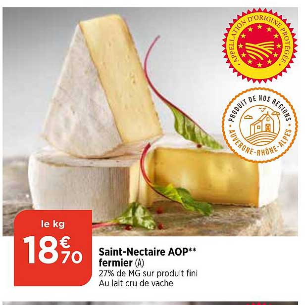 saint-nectaire aop fermier