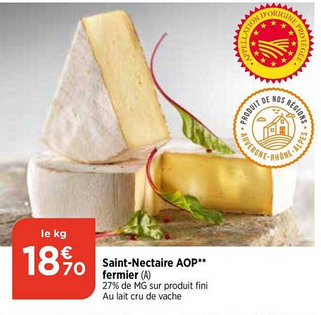 saint-nectaire aop fermier