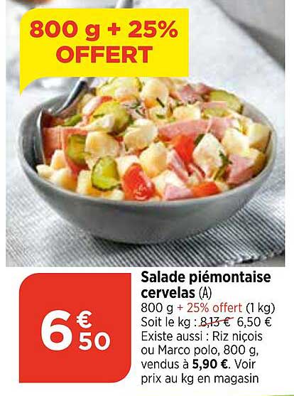 Salade Piémontaise Cervelas