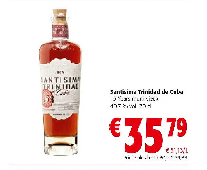 santisima trinidad de cuba 15 years rhum vieux