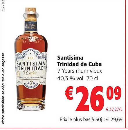 santisima trinidad de cuba 7 years rhum vieux