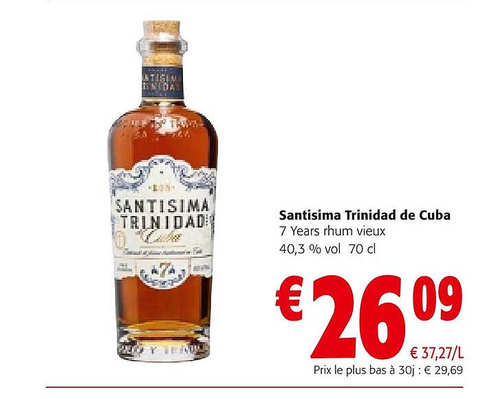 santisima trinidad de cuba 7 years rhum vieux