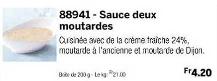 sauce deux moutardes