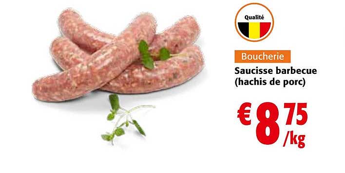 Saucisse Barbecue (hachis De Porc)