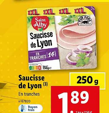 saucisse de lyon saint alby