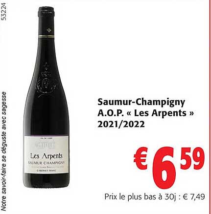 saumur-champigny a.o.p. «les arpents» 2021/2022