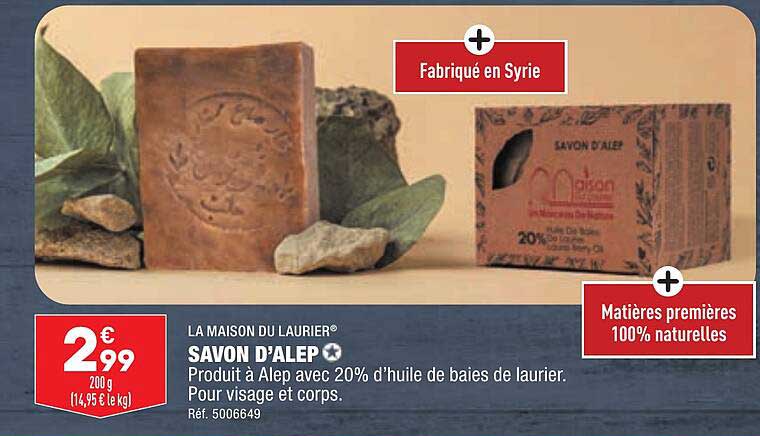 Savon D'alep La Maison Du Laurier