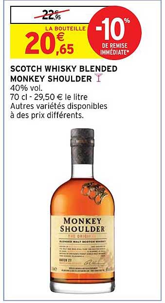 Scotch Whisky Blended Monkey Shoulder