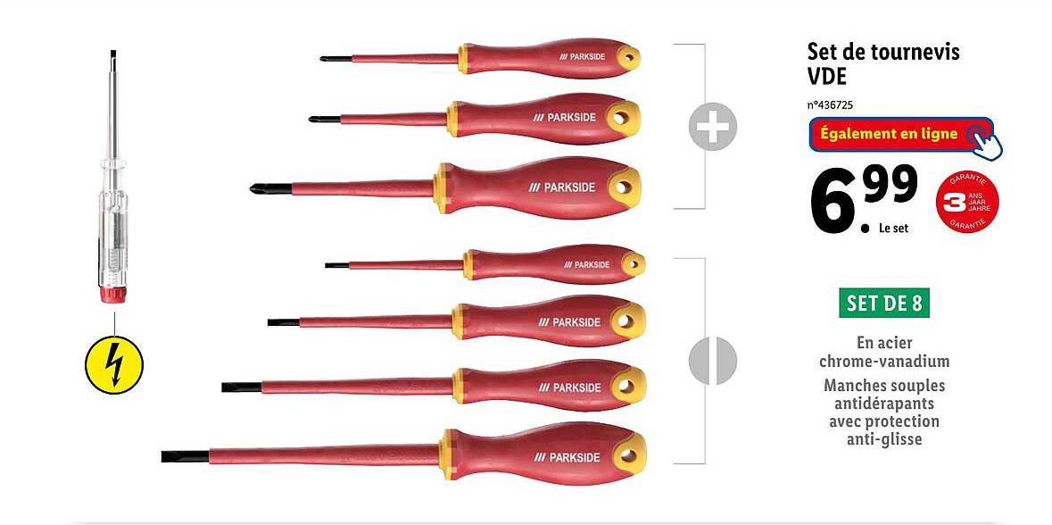 set de tournevis vde