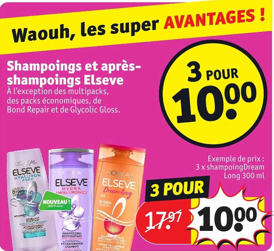 shampoings et après-shampoings elseve