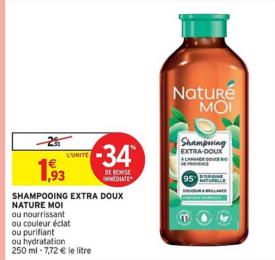 Shampooing Extra Doux Nature Moi