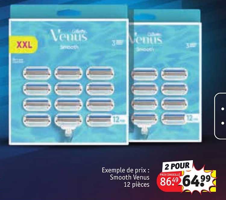 smooth venus 12 pièces gillette