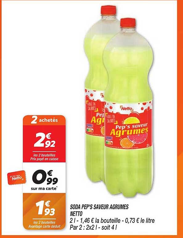 soda pep's saveur-agrumes netto