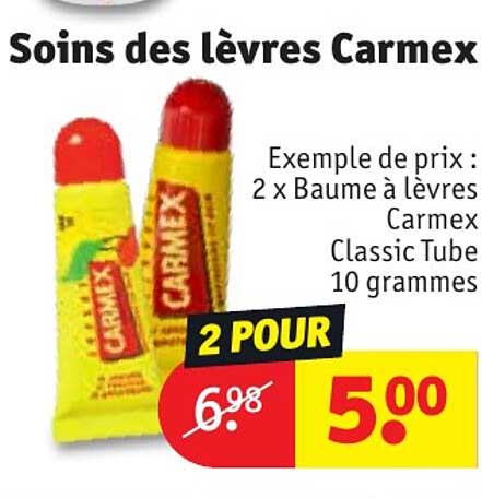 soins des lèvres carmex