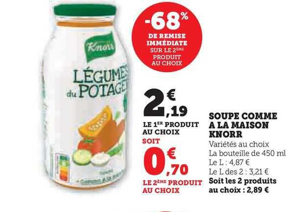 soupe comme à la maison knorr