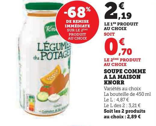 soupe comme à la maison knorr
