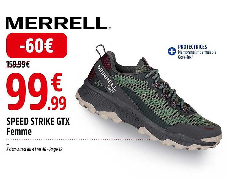 speed strike gtx femme merrell