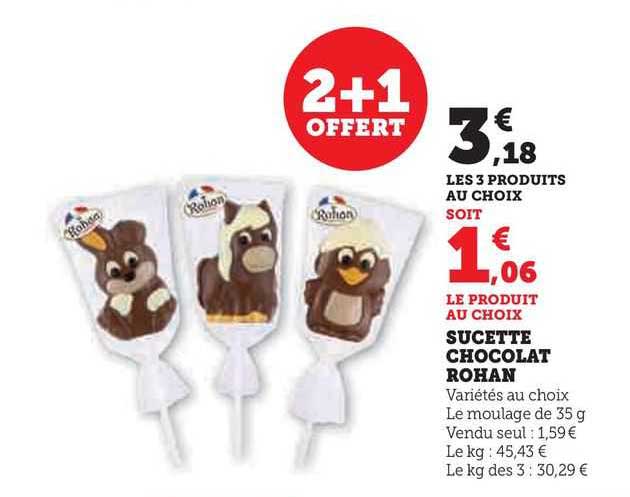 sucette chocolat rohan