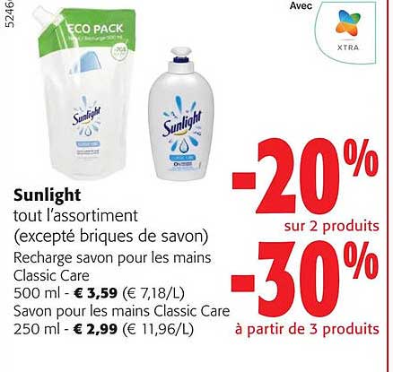 sunlight tout l'assortiment