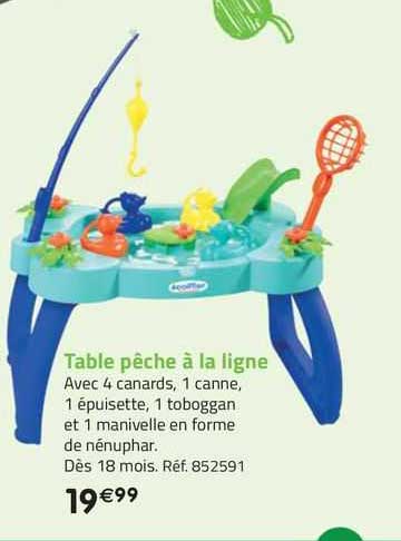 Table Pêche à La Ligne