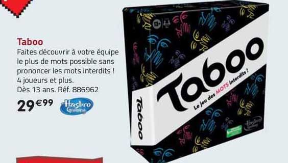 taboo hasbro gaming