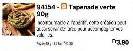 tapenade verte 90g