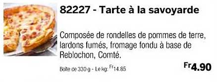 tarte à la savoyarde