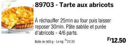 Tarte Aux Abricots