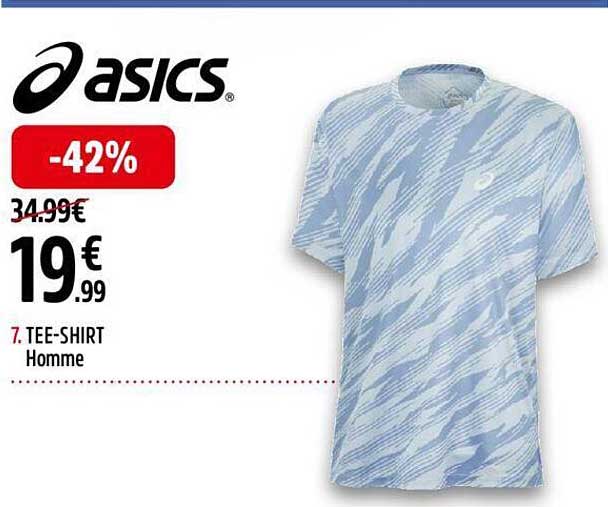 tee-shirt homme asics