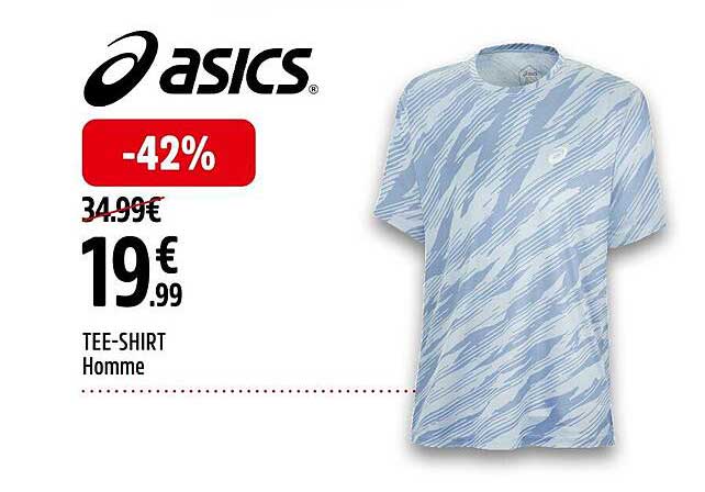 tee-shirt homme asics