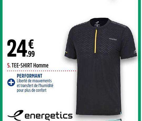 tee-shirt homme energetics